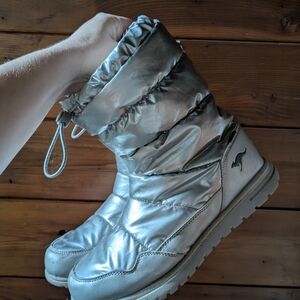 Silver Winter Boots